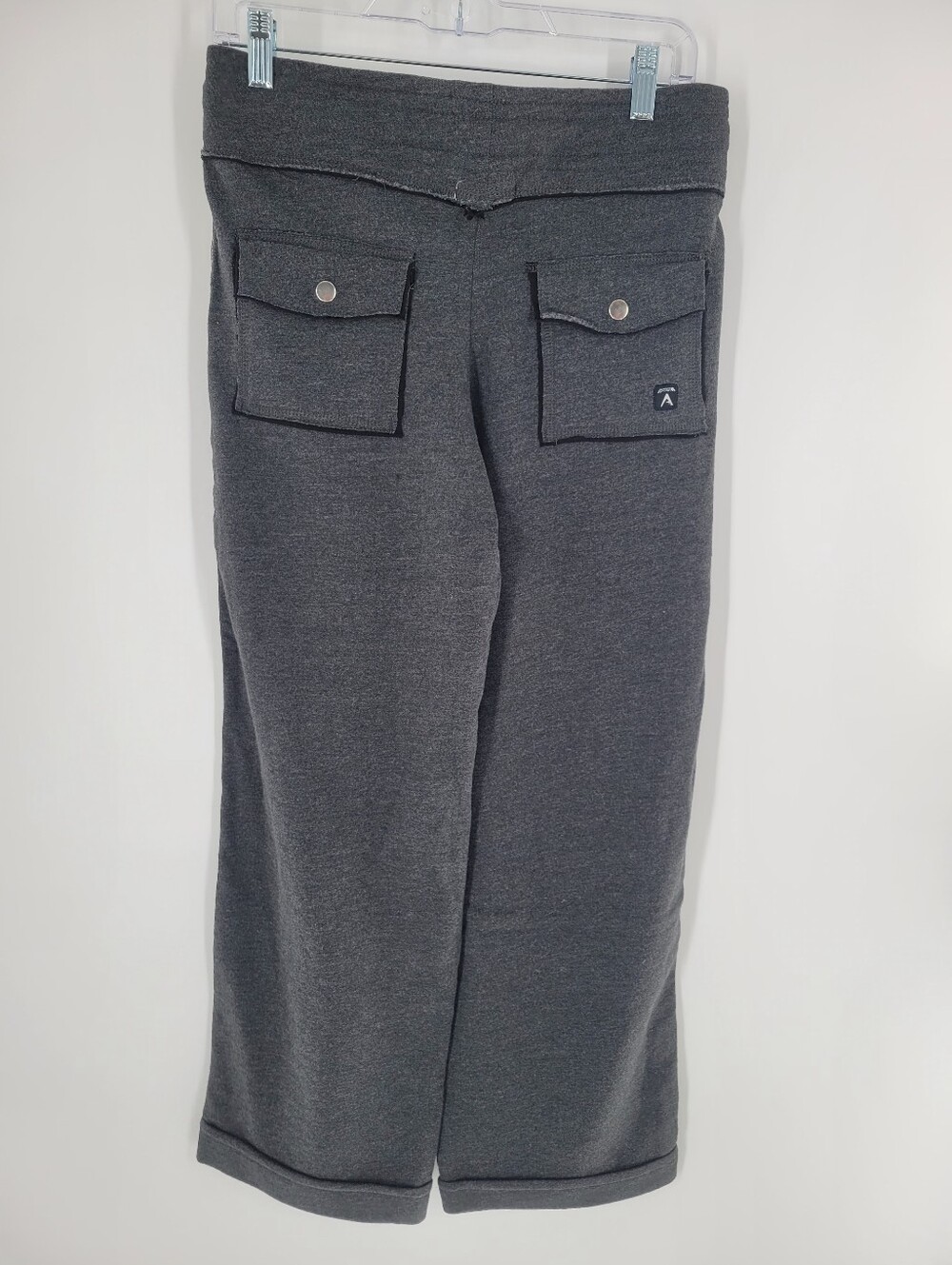 Antigua Wide Leg Drawstring Lounge Pants in Charcoal Wisconsin Size S New - Picture 6 of 8